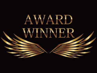 羽のエンブレム　ゴールド