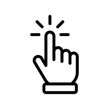 recommend clip art: Click hand cursor icon