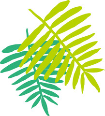 디자인소스 여름 바다에서 있는 나뭇잎 이미지