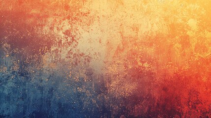 Abstract Grunge Texture - Red, Orange, Yellow, Blue