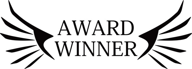 羽のエンブレム　ブラック