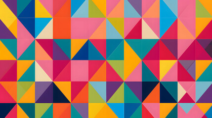Fototapeta premium Colorful geometric pattern