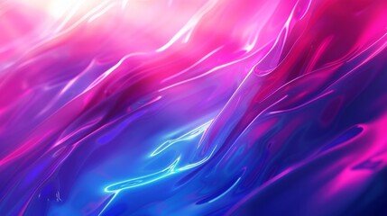 A dynamic abstract background featuring vibrant pink and blue fluid waves, creating a striking and energetic visual effect with smooth gradients.