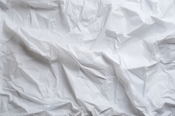 Obraz premium Processed collage of crumpled white paper sheet texture. Background for banner, backdrop or texture