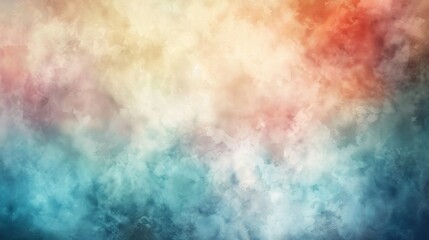 Fototapeta premium Abstract Watercolor Background with Blue, Yellow and Orange Hues
