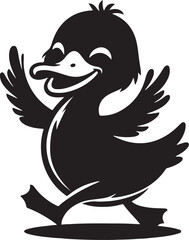 Duck silhouette vector illustration.eps