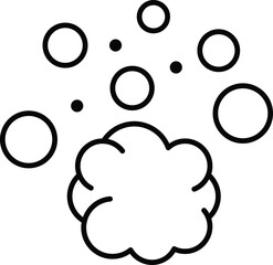 Foam Linear Icon for Infographics, Books, Banners, Web Sites, Apps. Editable stroke