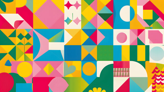 Colorful geometric pattern