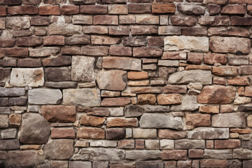 Obraz premium Processed collage of ancient brick wall surface texture. Background for banner, backdrop or texture