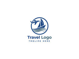 Travels Business Logo Design Vector Template.