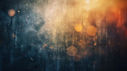Fototapeta premium Abstract pixelated film texture with grain dust and bokeh lights