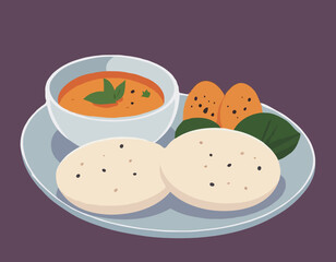 Indian Dish/Idli 