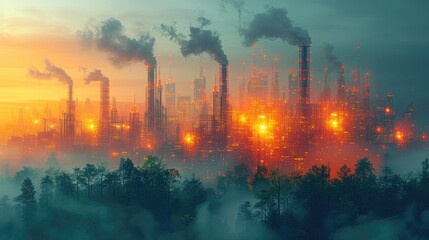 Obraz premium Renaissance of Industries: Startups Driving Growth