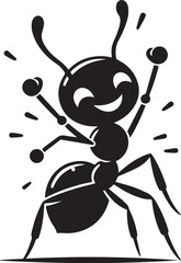 Ant silhouette vector illustration.eps