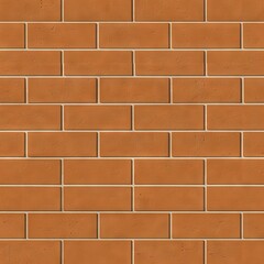 Obraz premium A close-up of a red clay brick wall