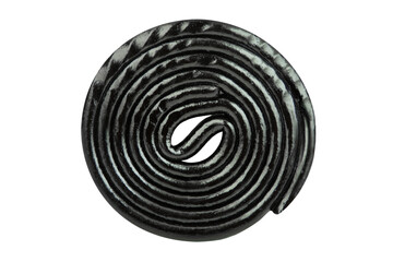 Lakritz Schnecke und Hintergrund transparent PNG cut out    Licorice
