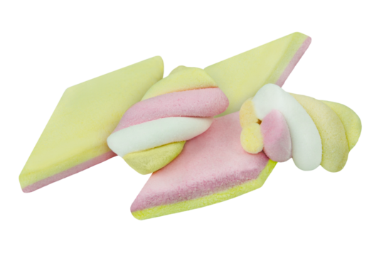 Marshmallows und Hintergrund transparent PNG cut out
