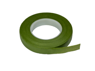 Green floral tape to wrap and join floral stems. Self sealing florist tape. Flower bouquet ribbon
