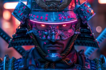 Neon Samurai: A Digital Warrior