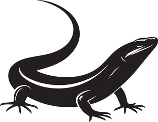 Skink silhouette vector illustration