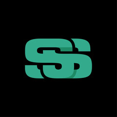 Initial SS Simple Modern Business Icon Design Logo