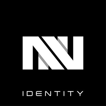 Initial NN Geometric Monogram Business Simple Icon Logo