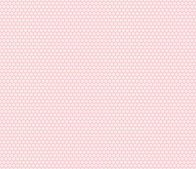 Hexagon background design. Red color on matching background. Hexagon mosaic pattern. Small hexagon geometric shapes. Seamless pattern. Tileable vector illustration.