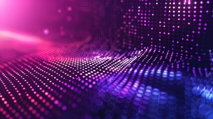 Abstract Purple and Blue Bokeh Background