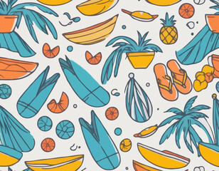 Summer sarong line color icon. Beach clothes sign for web page, mobile app, button, logo