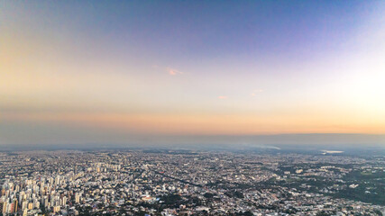 Curitiba in Paraná, Brazil. Aerial View.