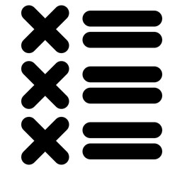 Obraz premium close,cross,signs,test,list,cancel,cross mark,false.svg