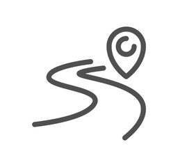 Obraz premium Truck logistics related icon outline and linear vector. 