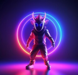 Fototapeta premium golden cat with a bow