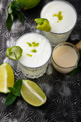 Brazilian white lemonade or limeade.
