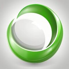 Abstract Green Energy Logo Vector Art