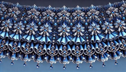 美しい宝石とフリルの背景壁紙