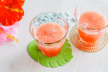 夏の飲み物　スイカジュース