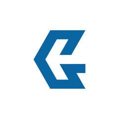 Letter G arrow logo vector template and symbol design