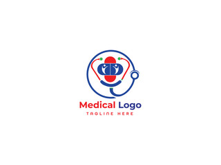 Obraz premium Medical Business Logo Vector Template.