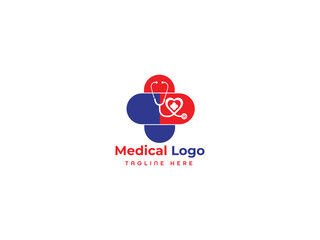 Medical Business Logo Vector Template.