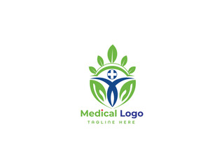 Medical Business Logo Vector Template.