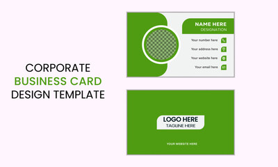 Fototapeta premium Corporate Creative Modern and Minimal Perfect Business Card Template Design 