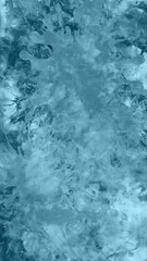 Fototapeta premium Blue abstract background art. Watercolor paint splashes, dirty texture and stains. Tie dye splash backdrop.