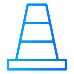 Cone line gradient icon vector for mobile app, website, logo and presentation design.