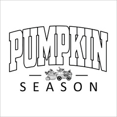 Pumpkin Season SVG, Fall Vibes SVG Design