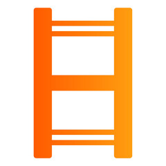 Ladder glyph gradient icon vector for mobile app, website, logo and presentation design.