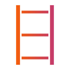 Ladder gradient icon vector for mobile app, website, logo and presentation design.