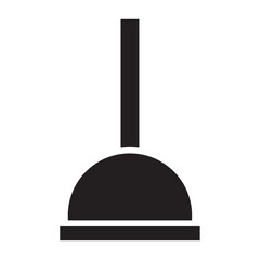 Plunger solid icon vector for mobile app, website, logo and presentation design.