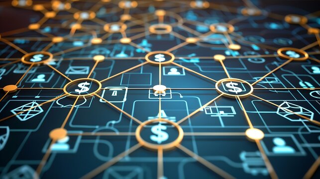 Interconnected Financial Network: Exploring the Web of Dollar Symbols