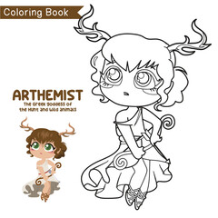 Colouring worksheet ancient Greece mythology. Coloring activity for children. Educational printable coloring worksheet for kids. 